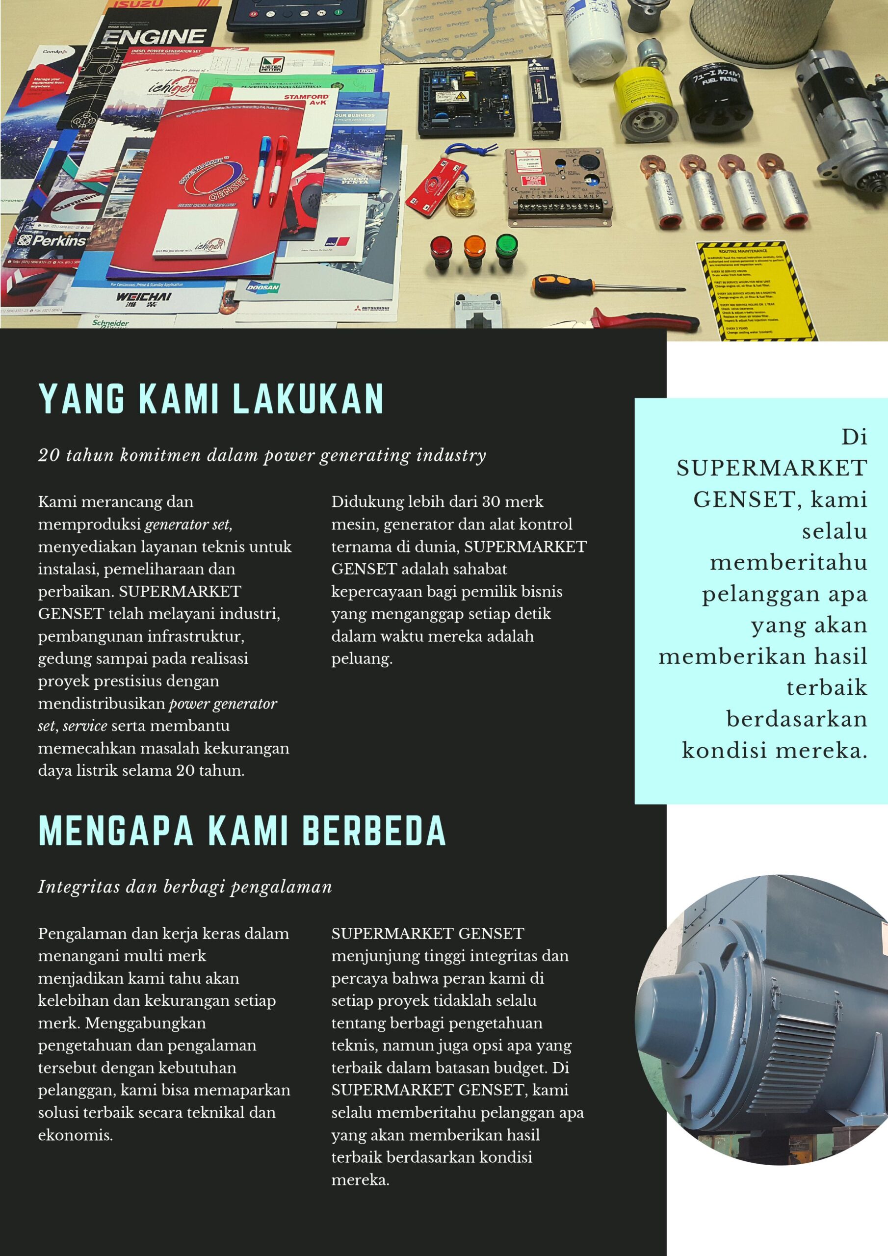 JUAL GENSET DIESEL OPEN SILENT SUPERMARKET GENSET